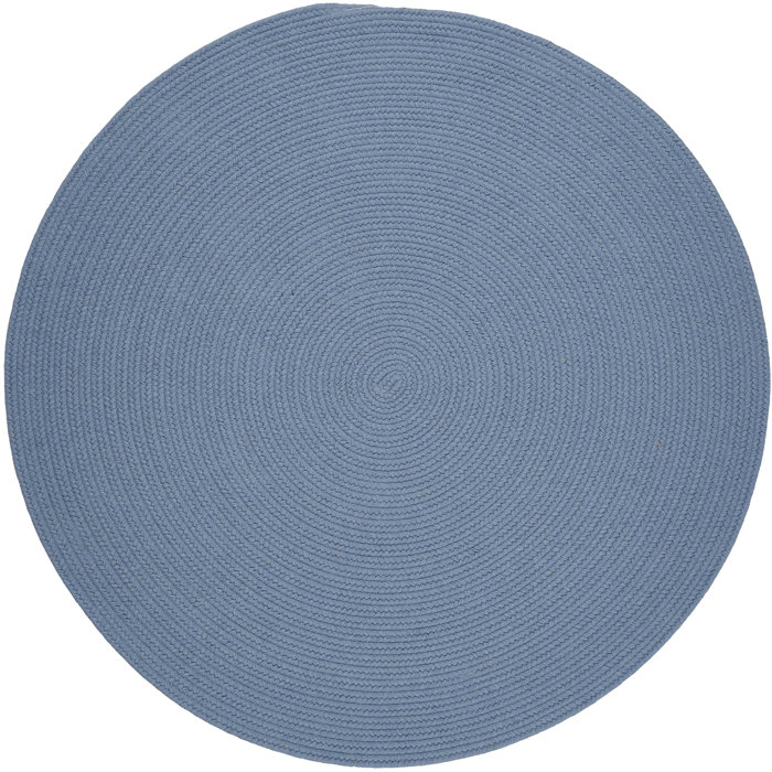 August Grove® Smyth Hand Braided Blue Rug & Reviews Wayfair